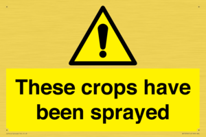 These crops have been sprayed